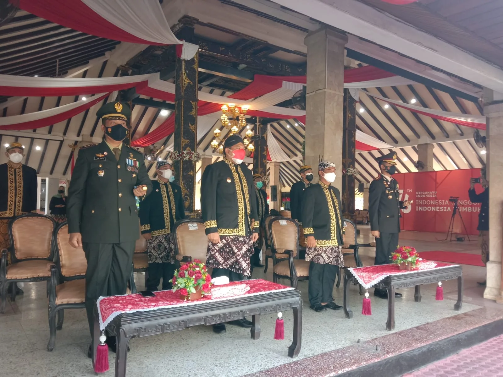 Forkopimda Kabupaten Malang mengikuti peringatan kemerdekaan RI ke-76