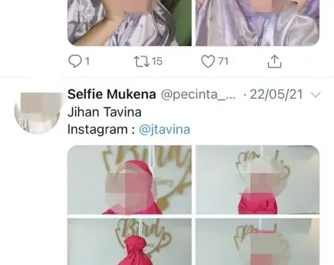 penampakan di twitter fetish mukena