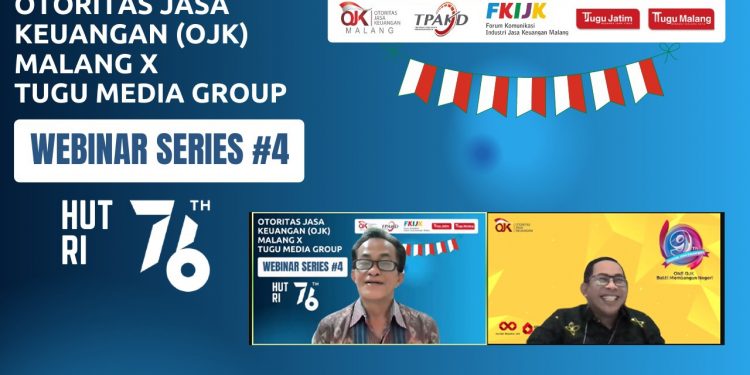 Webinar series OJK x Tugu Media Group, membahas rendahnya literasi masyarakat.