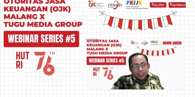 Kepala OJK Malang dalam Webinar series mengupas UMKM
