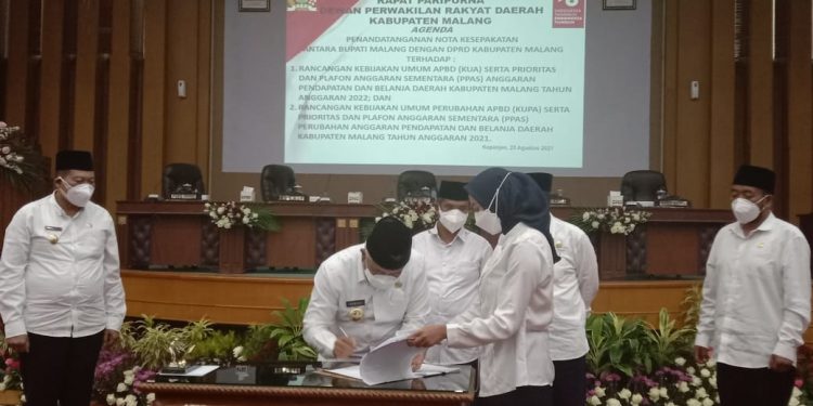 APBD Kabupaten Malang ditandatangani Bupati Malang