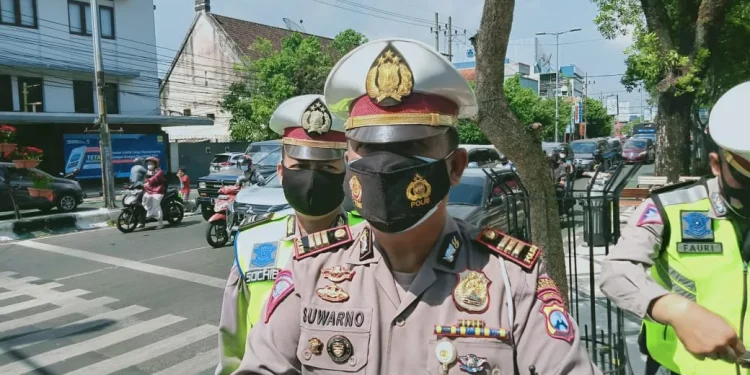 Waka Satlantas Polresta Malang, sebut kini kota Malang Zona Merah