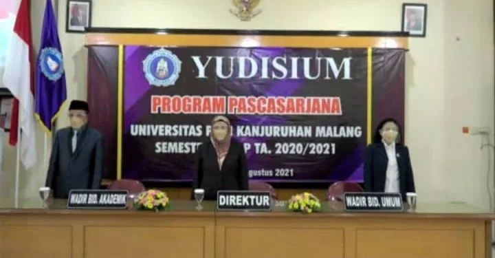 UNIKAMA - 42 Mahasiswa Program Pasca Sarjana Unikama Ikuti Yudisium Secara Virtual