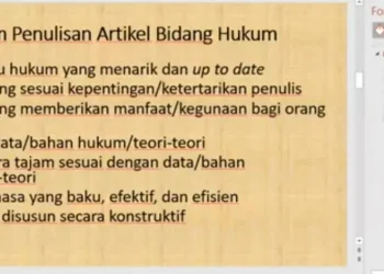 Salah satu slide penyampaian Dr. Rohmawati, M.A dalam acara Law’s Online Writing Class yang digelar Dema Fasih UIN SATU Tulungagung pada Sabtu (7/8/2021)/tugu malang