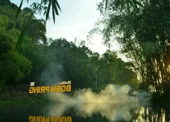 Objek wisata Boon Pring yang berada di Desa Sanankerto, Kecamatan Turen, Kabupaten Malang/tugu malang