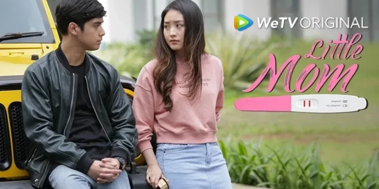Keenan (Al Ghazali) dan Naura (Natasha Willona) dalam Series Little Mom