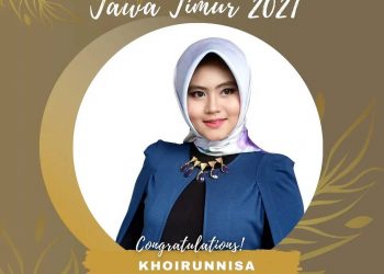 Khoirunnisa, mahasiswa Ilmu Komunikasi Universitas Brawijaya, berhasil menjadi Runner Up II Putri Hijab Jawa Timur 2021/tugu malang