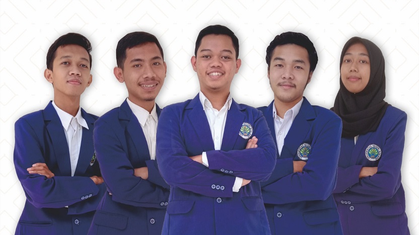 Lima mahasiswa UM yang mengembangkan aplikasi bahasa Jawa bernama Jawi