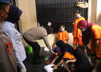 Polres malang - Sat Samapta dan Sat Tahti Sidak Rutan Polres Malang