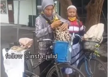 Demi Ikut Lomba Karate, Ibu dan Anak Kayuh Sepeda dari Kepanjen ke Singosari