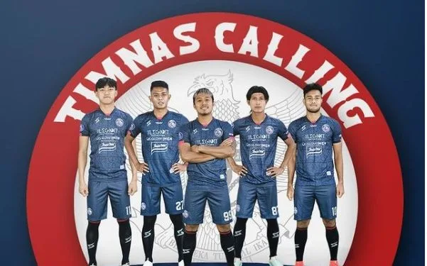 5 pemain Arema FC yang mendapat panggilan Timnas. Foto: Instagram @aremafcofficial