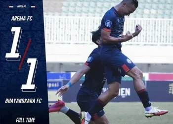 arema fc - Laga Arema FC vs Bhayangkara FC Berakhir Imbang dengan Skor 1-1