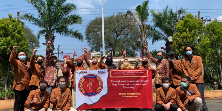 Prodi Hukum Unikama melakukan KKNT di Desa Bangelan, Wonosari, Kabupaten Malang. Foto: dok