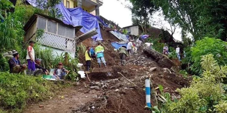 Ilustrasi bencana longsor. Foto: BPBD Kota Batu