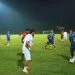 Pemain Arema FC berlatih.