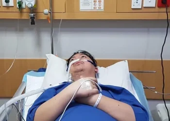 Chandra Liow saat jalani perawatan Covid-19/tugu malang