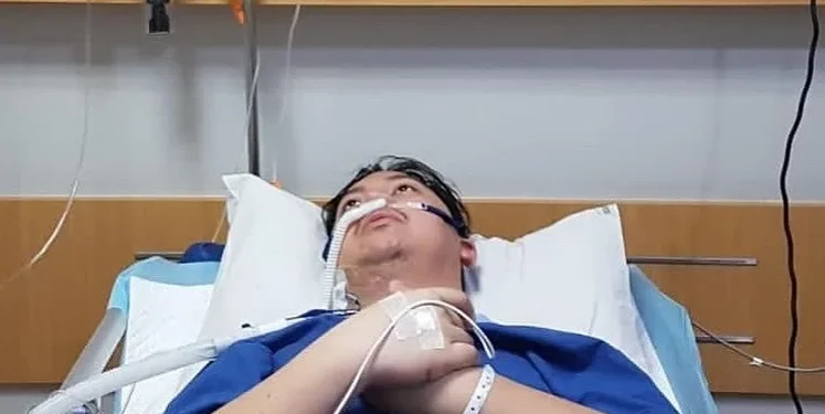 Chandra Liow saat jalani perawatan Covid-19/tugu malang