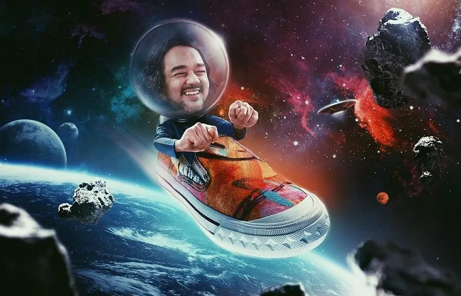 Sepatu compass berkolaborasi dengan Jason Ranti, salah satu musisi Idonesia
