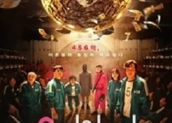 Poster film Squid Game Netfix Korea Selatan/tugu malang