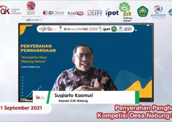 ugiarto Kasmuri Kepala OJK Malang Memberikan Keynote Speaker Waspada Investasi