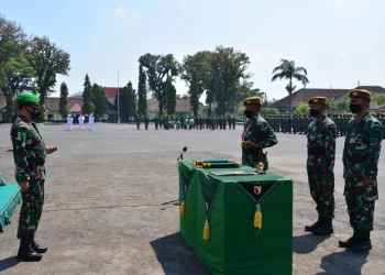 Pangdam V Brawijaya - Pangdam V Brawijaya Tutup Pelatihan Dasar Kemiliteran Komcad Matra Darat 2021