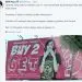 GKR Hayu memprotes baliho untuk promo yang model perempuannya memakai kaus berlambang kesultanan Yogyakarta. (Foto: Twitter @gkrhayu/Tugu Malang)