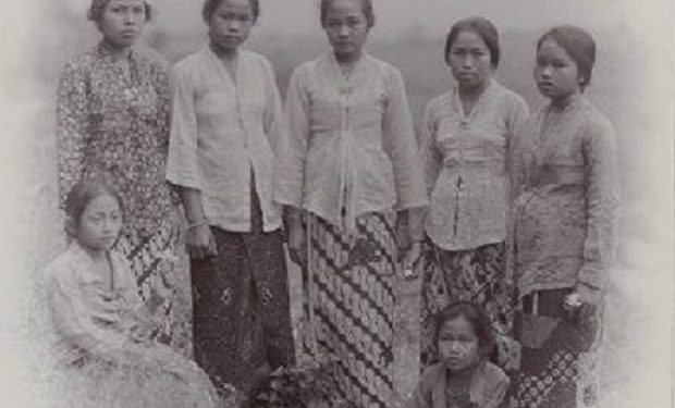 Ilustrasi perempuan remaja zaman penjajahan Jepang.