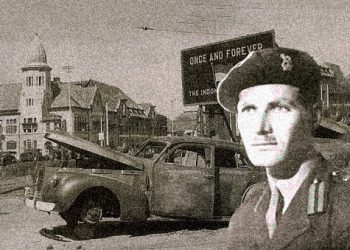 Foto Jenderal Mallaby dan mobilnya yang terbakar yang kematiannya picu pertempuran Surabaya 10 November 1945. /tugu malang