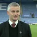 Pelatih Manchester United, Ole Gunnar Solskjaer saat dimintai keterangan pasca laga melawan Leicester City/tugu malang