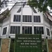 Gedung perpustakaan Kota Malang tampak bagian depan.