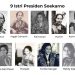 9 istri presiden Soekarno, (dari kanan atas) Siti Oetari, Inggit Garnasih, Fatmawati, Hartini, Kartini Manoppo, Ratna Sari Dewi, Haryati, Yurike, dan Heldy Djafar./tugu malang