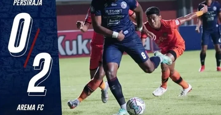 Carlos Fortes berhasil membawa Arema FC unggul 2-0 atas Persiraja.