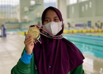 Atlet Selam Asal Kota Batu, Nafa Amadea Raih Emas di PON XX Papua 2021