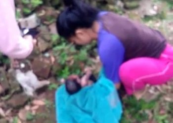 Penemuan bayi laki-laki di Tumpang, Malang. Foto: istimewa