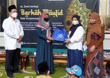 Berkah Maulid Nabi, El-Zawa UIN Malang Berbagi Kebaikan Bersama Yatim dan Duafa