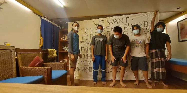 WNI yang terdampar di Pulau Guam, AS. Foto: dok