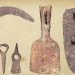 Artefak atau alat-alat dari batu pada masa purba yang ditemukan di Pacitan/tugu malang
