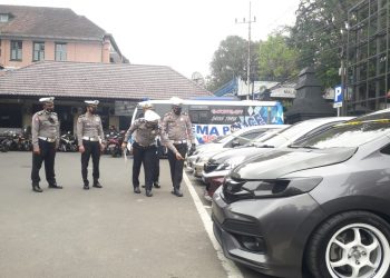 Polresta Malang Kota lakukan penahanan pada mobil yang kena gerebek