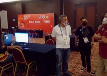 Staf Ahli Ketua Umum Komite Olahraga Nasional Indonesia (KONI) Pusat Bidang Komunikasi Publik Dr Aqua Dwipayana
