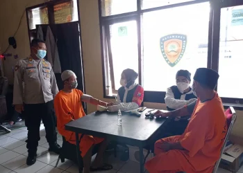 vaksinasi tahanan Polresta Malang Kota
