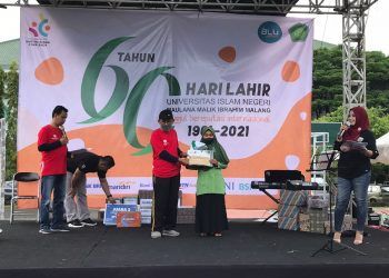 Suasana kegiatan penutupan peringatan Hari Lahir Ke-60 Universitas Islam Negeri (UIN) Maulana Malik Ibrahim Malang dan Hari Santri Nasional (HSN) 2021. Foto: dok