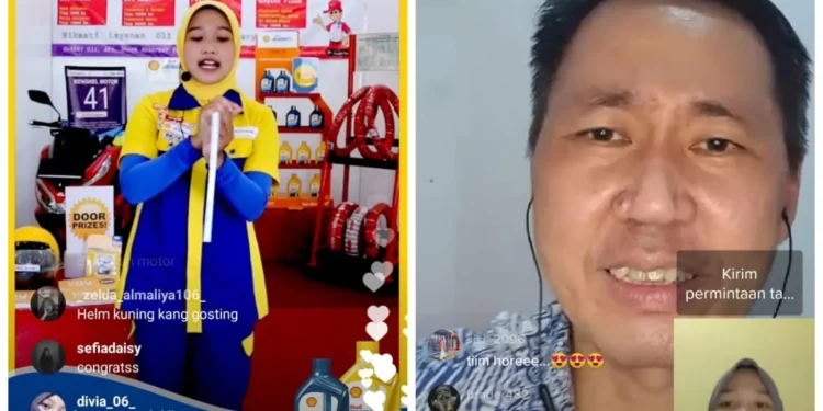 Vellanie Putri Adria Zahra (kiri), siswa Jurusan Bisnis Daring dan Pemasaran (BDP) SMKN 1 Turen yang baru lulus tahun 2021 ini, berhasil meraih Juara Harapan 3 pada Lomba Kompetensi Siswa Nasional (LKSN) jenjang SMK-XXIX. Foto: dok