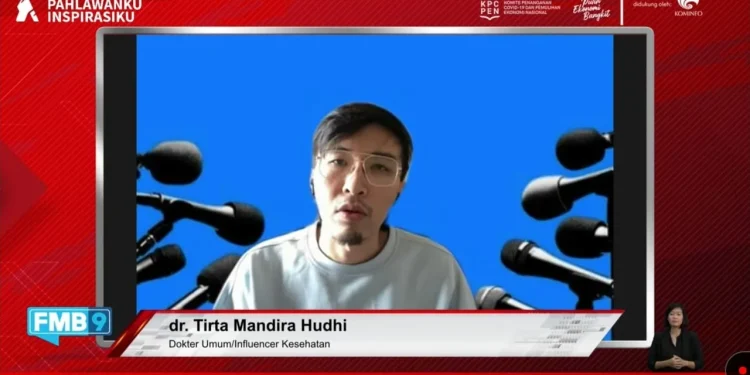 Influencer Kesehatan, dr Tirta Mandira Hudhi. Foto: tangkapan layar