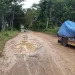 Jalan menuju Pantai Balekambang licin