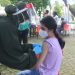 Warga Kota Malang menjalani proses vaksinasi COVID-19. Foto: Rubianto