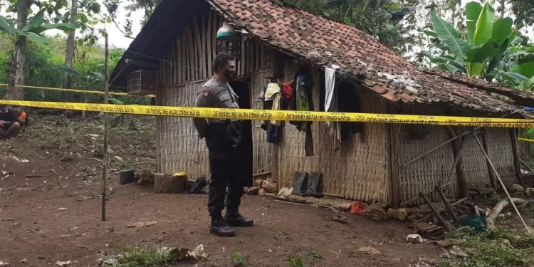Gubuk tempat korban ditemukan. Foto: dok