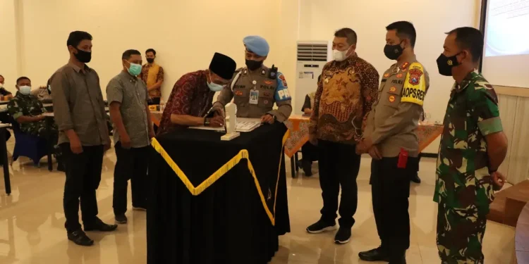 pilkades - Jelang Pilkades Serentak, Forkopimda Kabupaten Malang Gelar Deklarasi Damai