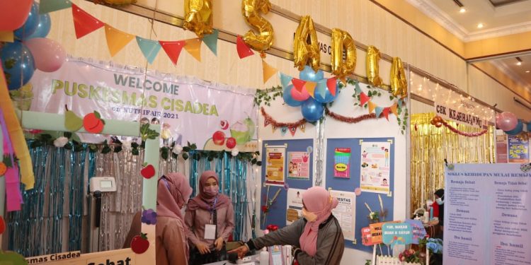 Suasana Nutrition Fair 2021 yang digelar Dinas Kesehatan Kota Malang. Foto: Feni Yusnia