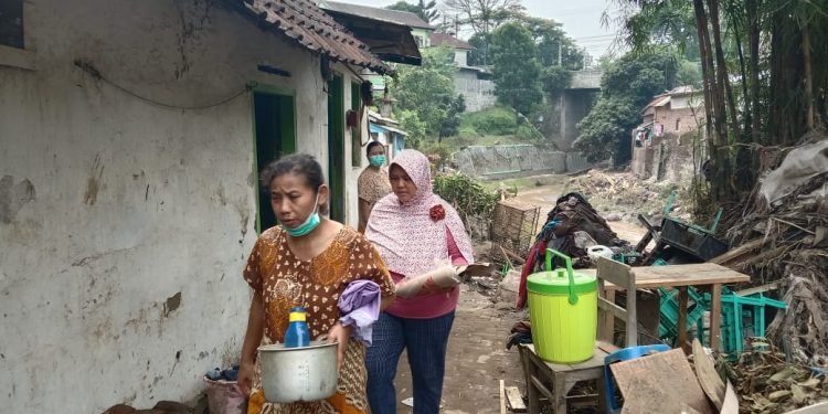 Salah satu kawasan terdakmpak banjir bandang di Kota Malang