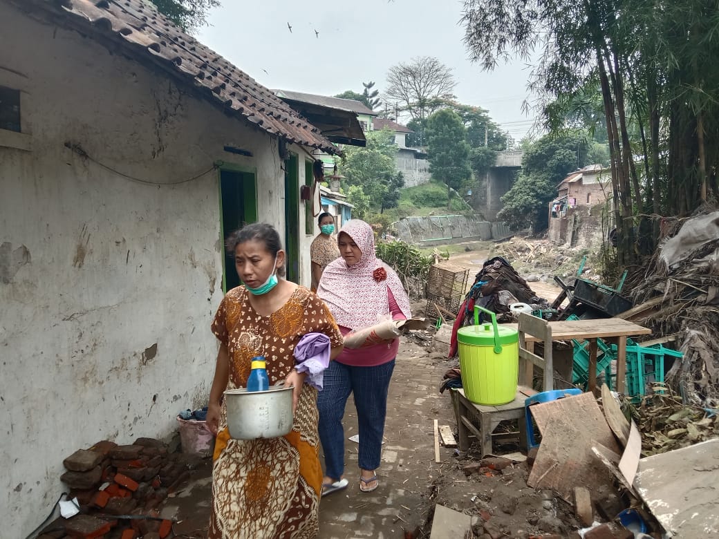 Salah satu kawasan terdakmpak banjir bandang di Kota Malang
